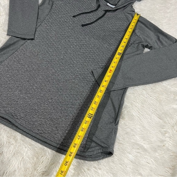Columbia | Grey Quilted Front Pullover Hoodie Woman’s Large - Picture 3 of 11